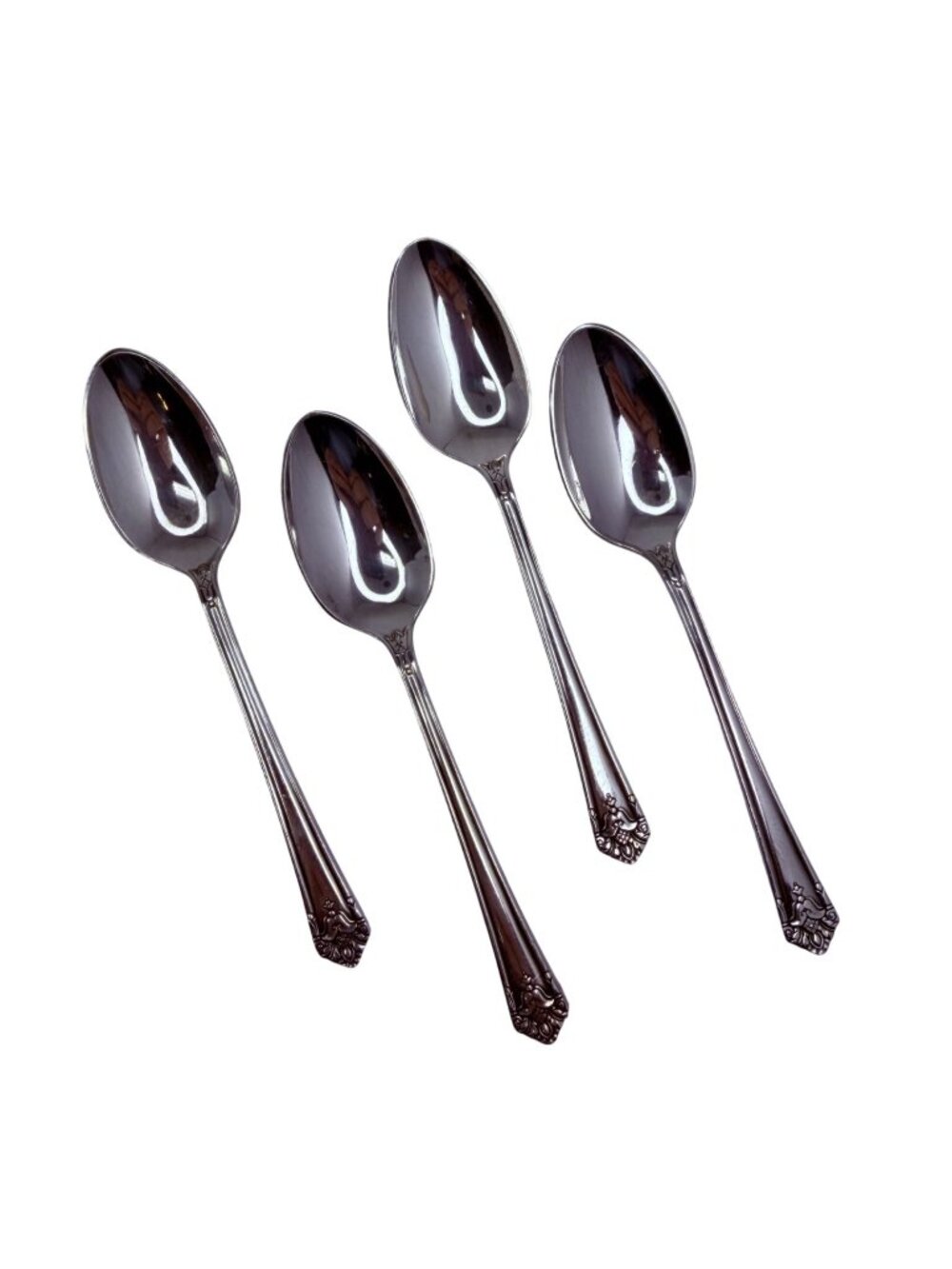 4 Teaspoons Spoon Her Majesty Silverplate Flatware 1931 International Silver - Picture 1 of 3